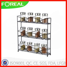 3-camadas do fio de Metal Spice Rack